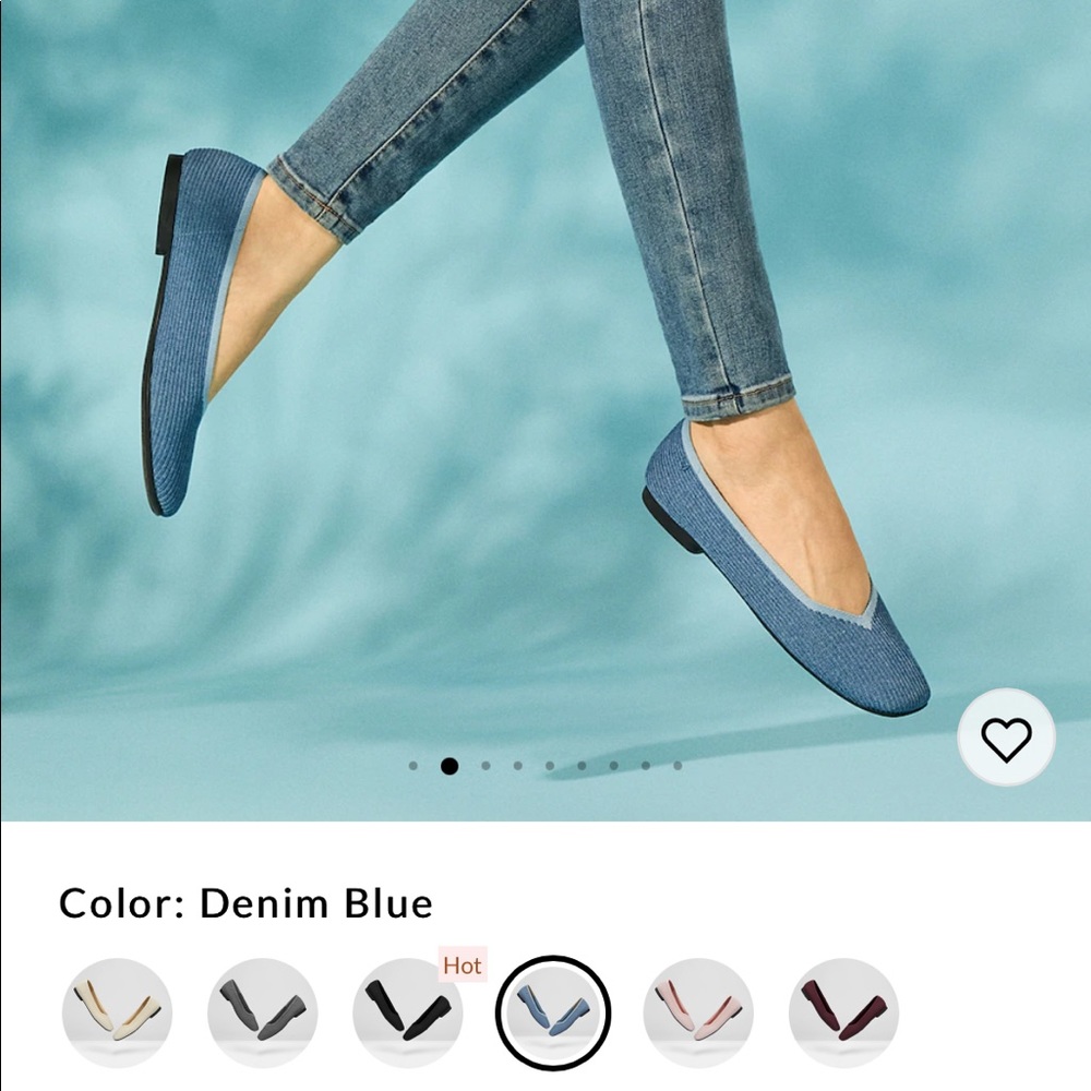 Vivaia Square-Toe V-cut Flats size 5.5